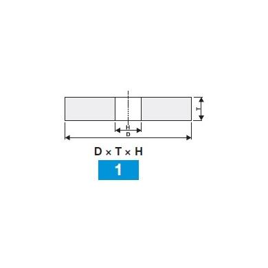 Brúsny kotúč T1 50x50x20 A99B 60 K 9 V Carborundum 36151 5186.00