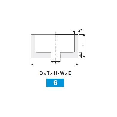 Brúsny kotúč T6 60x30x10 W10 E8 89A 180 H7A V217