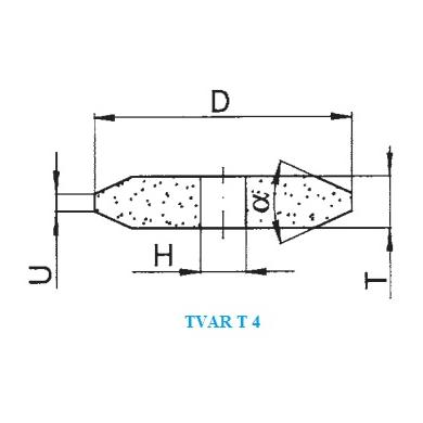 Brúsny kotúč T4 450x25/4x160 40° A99B 9 V 54951 4527.00