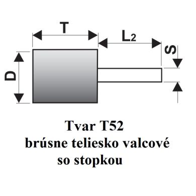 Brúsne teliesko T52 40x25-6x40 valcové 99BA 60 M 7 V Tyrolit 32151 4039.00