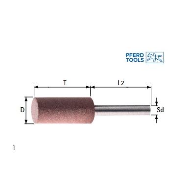 Brúsne teliesko T52 20x20-6 K120 GR valcové PFERD