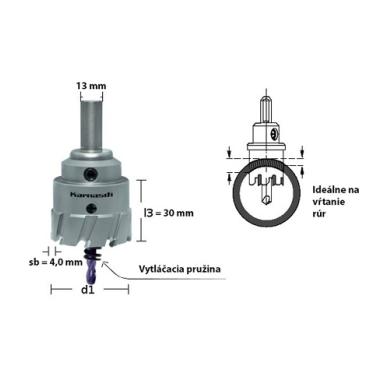 Korunkový vrták D93 HSSCo L 30mm