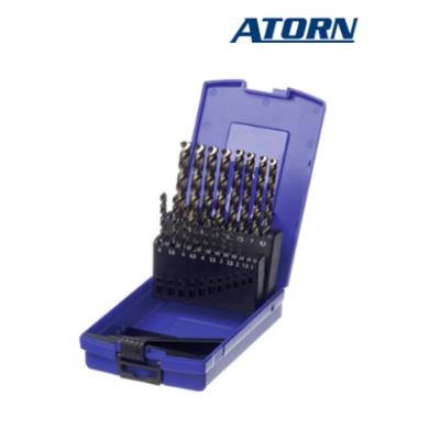 Vrták D2-8 HSSE multišpirálový DIN 338 sada 7ks ATORN