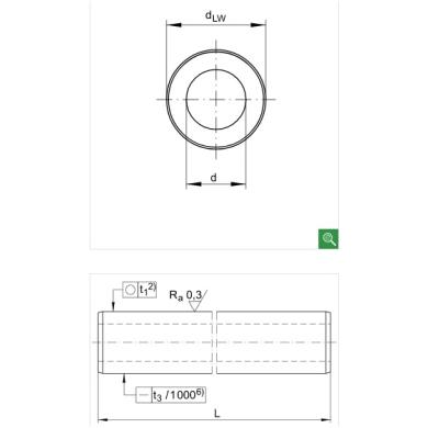 WH40 H7 L=1000 mm lineárna tyč