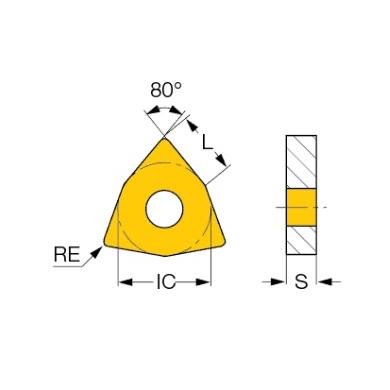 WNGA 08 04 08 E040 LMC210 keramika Boehlerit