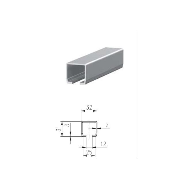 Alu C-track profile - 6m