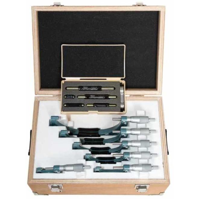 Mikrometer 0-150 / 0,01 strmeňový analógový Mitutoyo (sada 6ks)