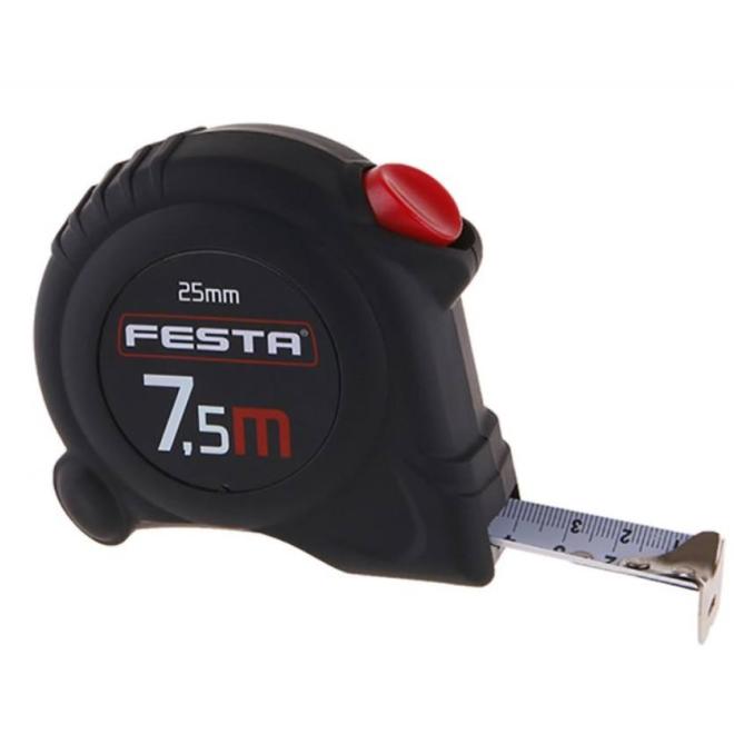 Zvinovací meter 7,5 m šírka 25 mm autolock FESTA