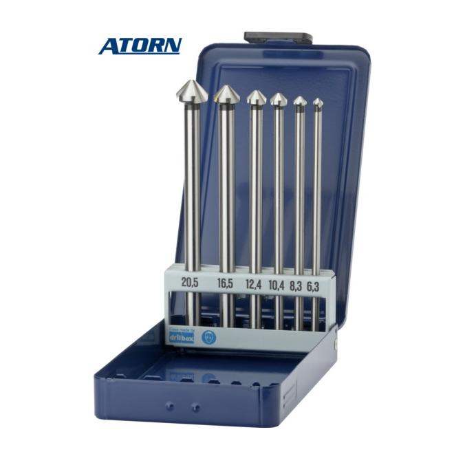 Záhlbník 90° 3z sada (6,3/8,3/10,4/12,4/16,5/20,5) HSS DIN 335 C ATORN
