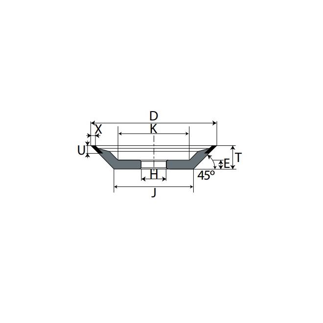 12V9 D75 W2 X10 H20 D15B C125 A Micro brúsny kotúč z diamantu WINTER