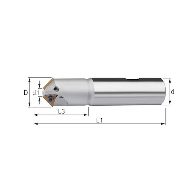 Fréza D21 L-90mm 2z 45° DIN1835B ATORN frézovacie teleso