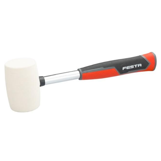 Kladivo 55mm gumené biele s s ergonomickou pogumovanou rukoväťou FESTA