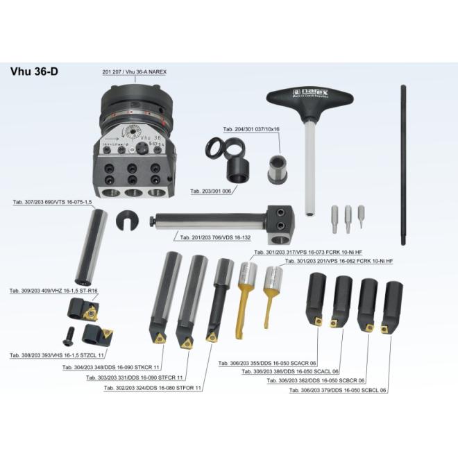 Držiak doštičky pre hlavu Vhu 36 DDS16-090STFCR11