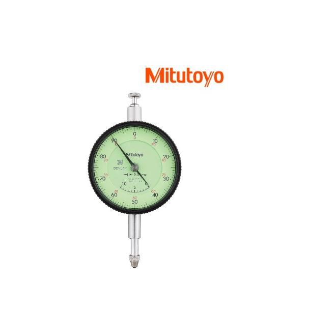 Odchýlkomer 0-10 rozlíšenie 0,01 číselníkový ploché viečko Mitutoyo