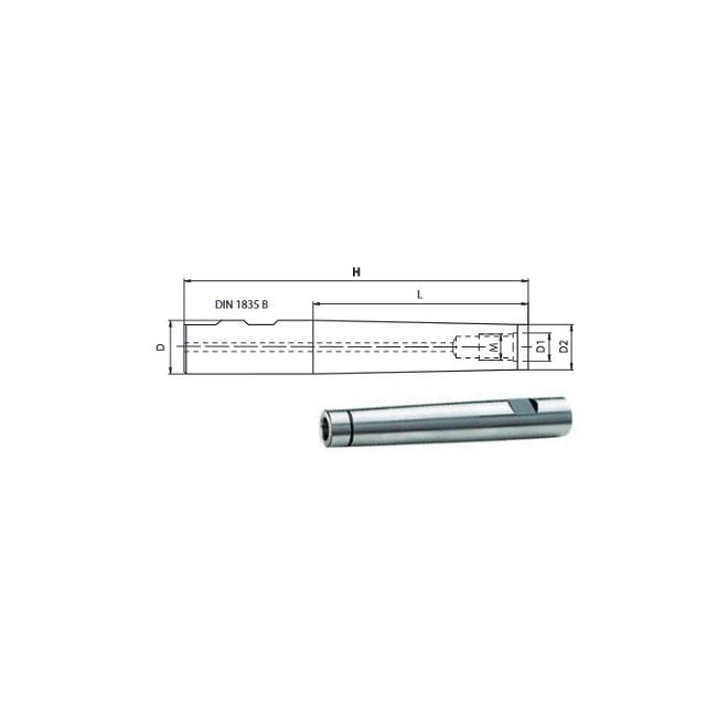 Upínač D32 predĺženie D17  L100mm