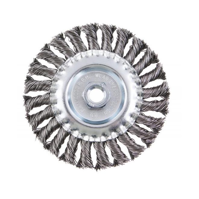 Kartáč D125 x 12 x 25 x M14 SH 0,5 mm drôtený oceľový drôt Tyrolit Premium