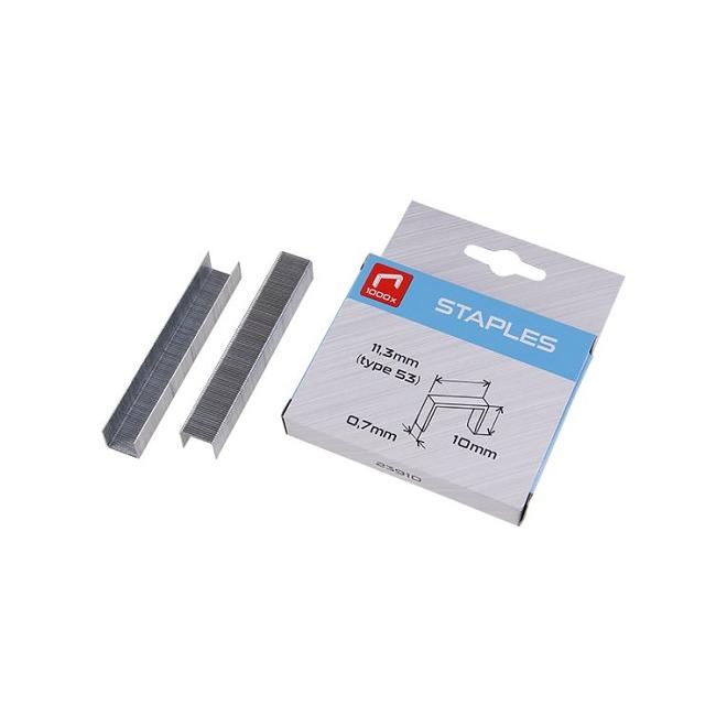 Spony do sponkovačky typ 53 11,3x0,7x10 mm 1000 ks Spony do sponkovačky typ 53 11,3x0,7x10 mm 1000 ks