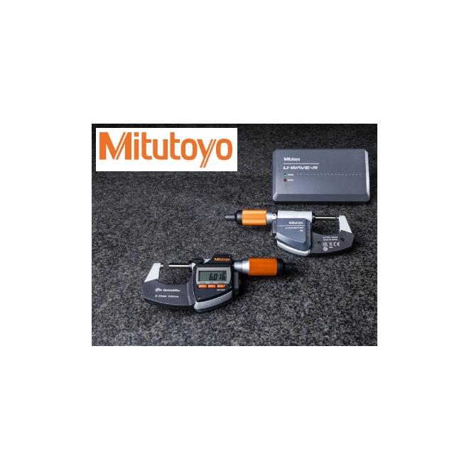 Mikrometer 0-25 / 0,001 strmeňový digitálny IP65 QuantuMike sada U-WAVE prenos