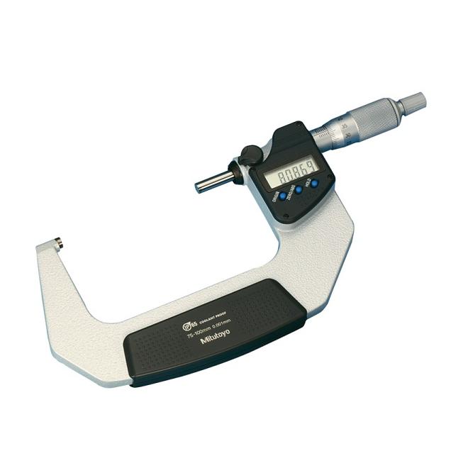 Mikrometer 75-100 / 0,001 strmeňový digitálny presnosť +/-0,002 IP65 Mitutoyo