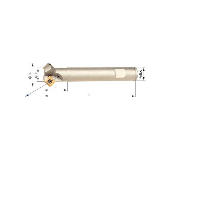 Fréza D8 4,5/27 L90 1z 45° pre SOMT