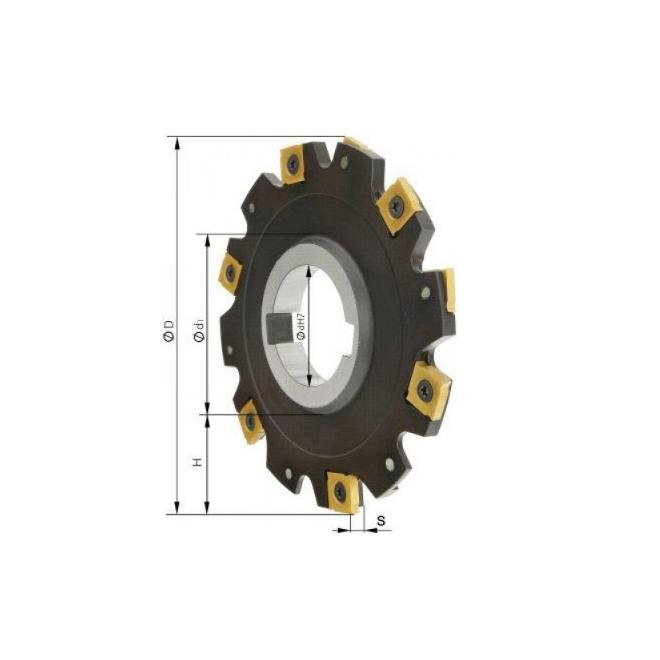 Fréza D80 x 4mm 8z kotúčová bez nákružku FORMAT