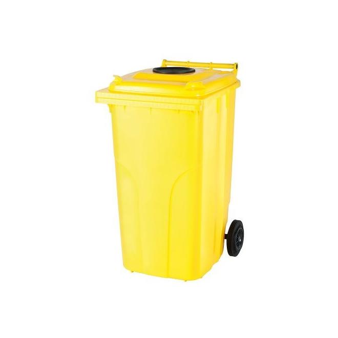 Nádoba plastová 240 l žltá - plasty