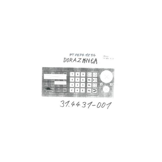 Klávesnica fóliová 31.4431-001 BOMAR