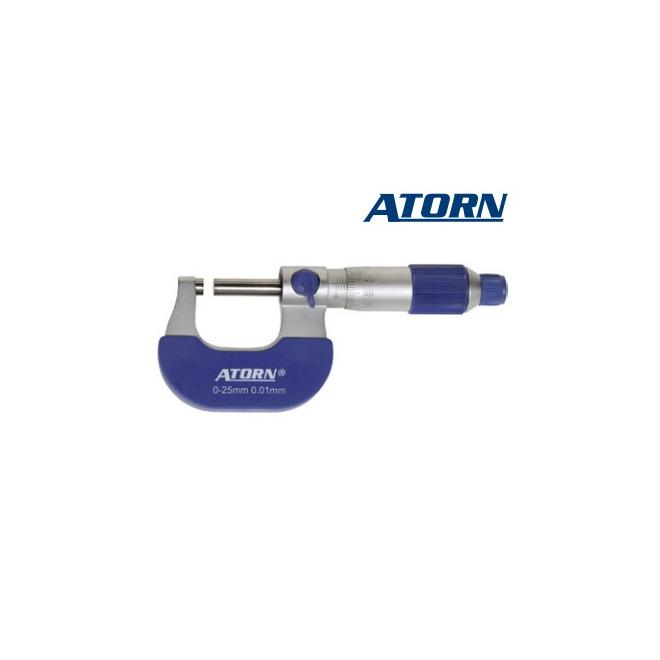 Mikrometer 25-50 / 0,01 DIN 863 strmeňový analógový ATORN