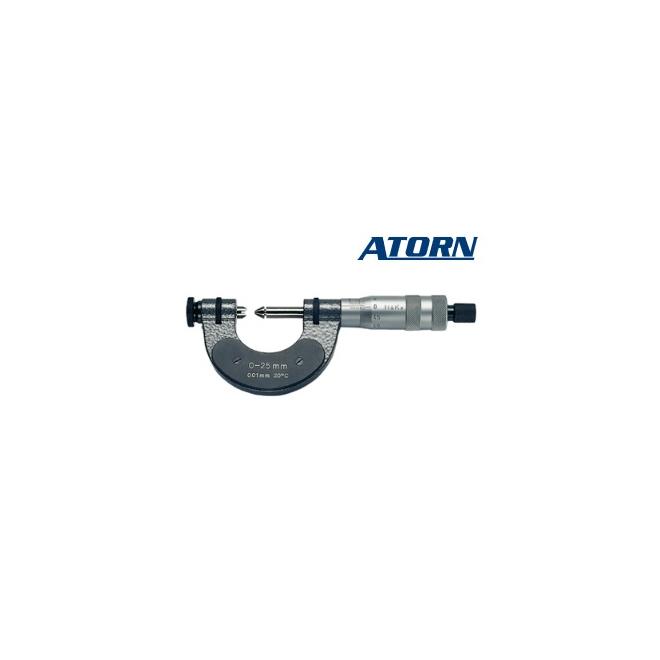 Mikrometer na meranie závitov 100-125mm stúpanie 0,5mm 0,01mm Atorn