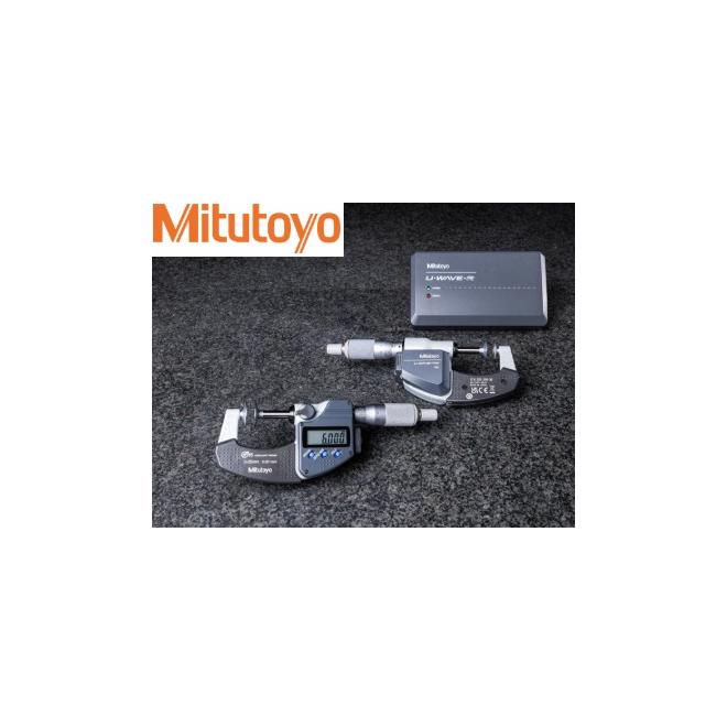 Mikrometer 0-25 / 0,01 strmeňový digitálny s tanierikovými dotykmi sada U-WAVE