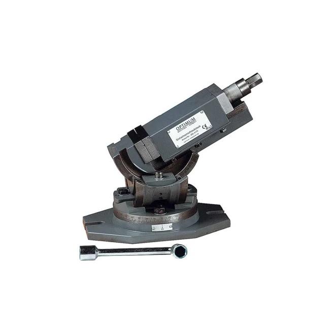 Zverák š.125 mm strojný otočný trojosový MV3-125