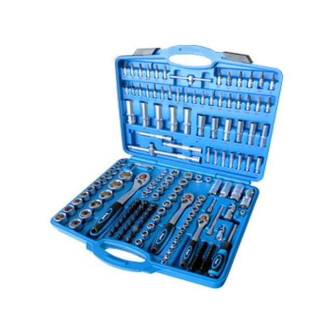 Gola 1/4" a 3/8" a 1/2" 12 hranné hlavice sada 171 ks náradia Triumf