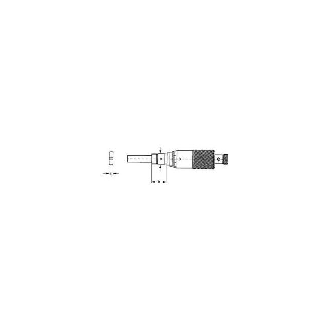 Nástavec pre mikrometer 0-6,5mm 0,01 6x6mm FORMAT