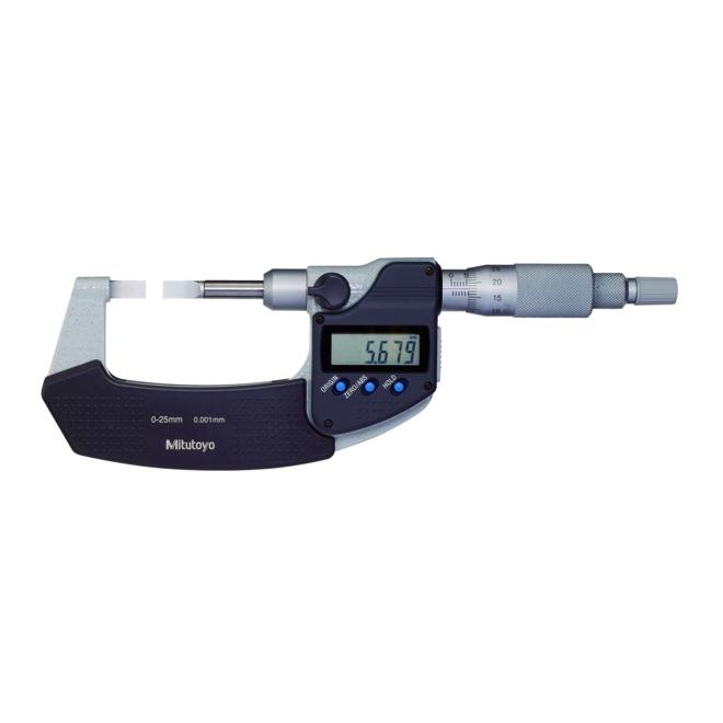 Mikrometer 0-25 / 0,001 strmeňový digitálny presnosť ±1 µm Mitutoyo