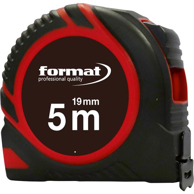 Zvinovací meter 5 m šírka 19 mm s magnetom FORMAT