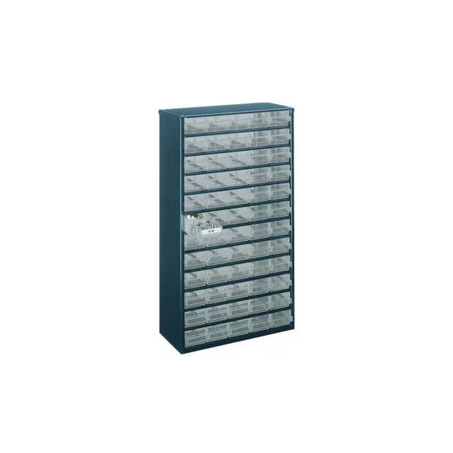 RAACO Blok zásuviek, V x Š x H 555 x 307 x 150 mm, so 60 zásuvkami typu A