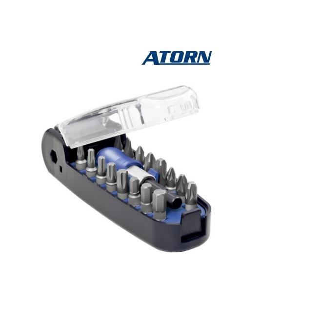 Bit 1/4" sada 17 ks s držiakom ATORN