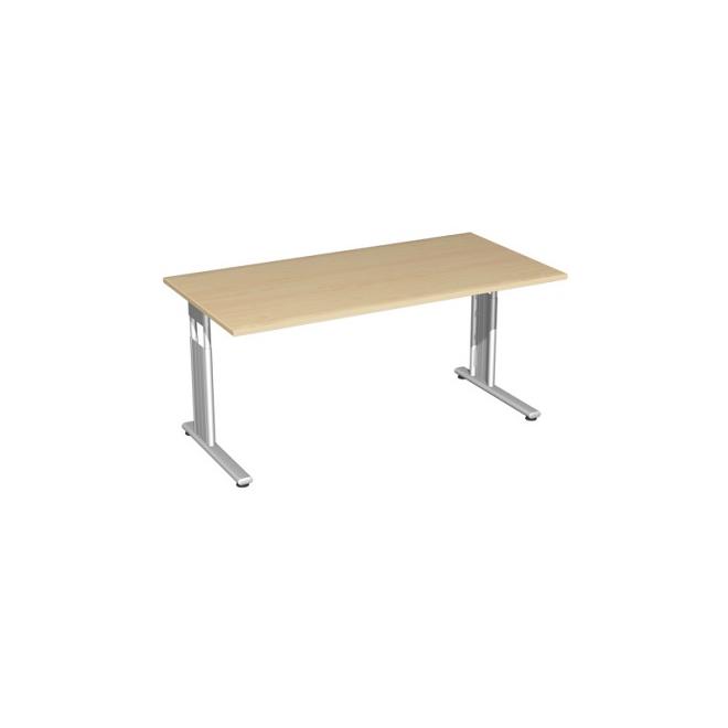 Stôl pracovný 1600x800 javor/strieborný foot FLEX