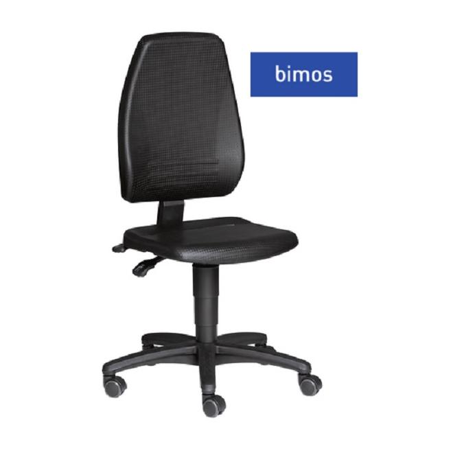 Stolička pracovná na kolieskach nastaviteľná PU pena výška 440-610mm BIMOS