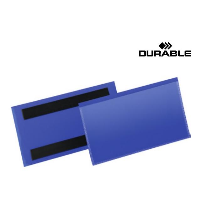 Štítok 150x67 mm identifikačný magnetický tmavomodrý DURABLE