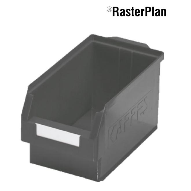 Prepravka regálová 350x200x200 mm priehľadná šedá velkosť 3 RASTERPLAN