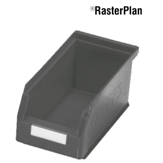 Prepravka regálová 290x140x130 mm priehľadná šedá veľkosť 5 RASTERPLAN