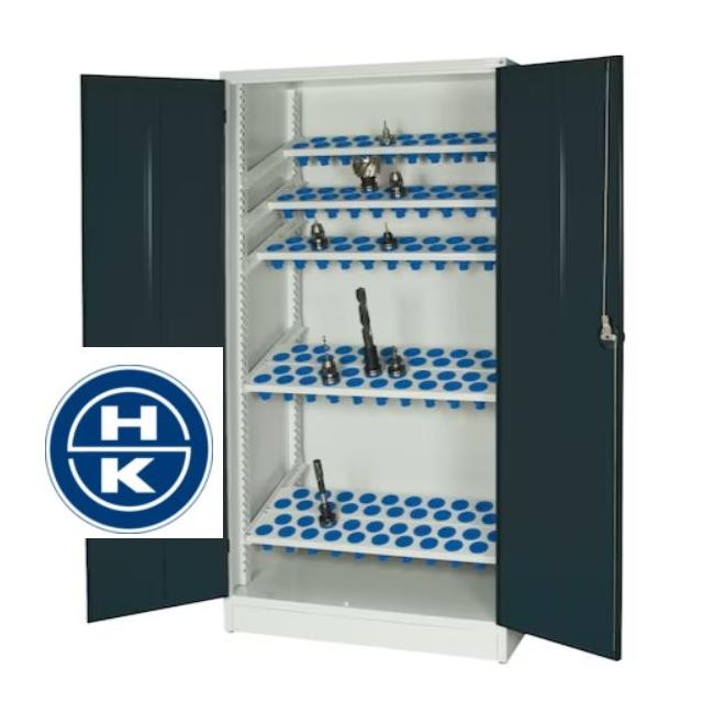 Skriňa WTS 1950x1018x620mm uchytenie 119 ks vybavenie HSK63 RAL 7035/5010 HK
