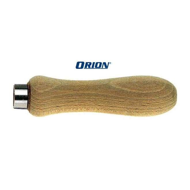 Rukoväť 110 mm z tvrdého dreva pre pílniky, integrovaná svorka ORION