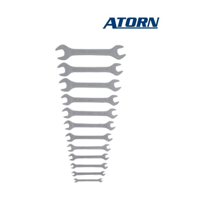 Kľúč 6-32 mm DIN 3110 sada 12 ks otvorený obojstranný ATORN