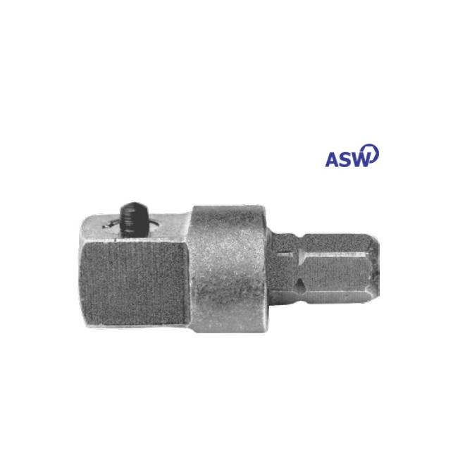 Adaptér bit 1/4" 6-hran 3/8" 4-hran L30mm ASW