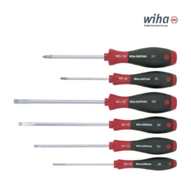 Skrutkovač plochý sada 6ks  SoftFinish WIHA