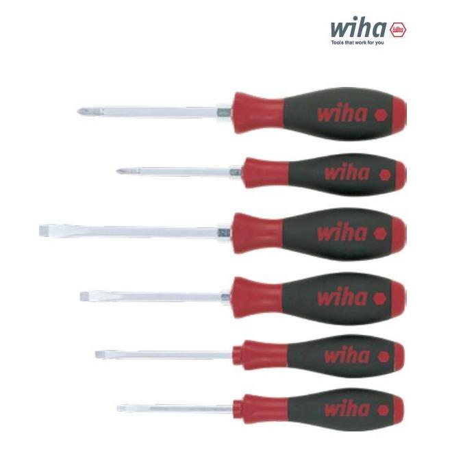 Skrutkovač sada plochý krížový 6ks SoftFinish WIHA