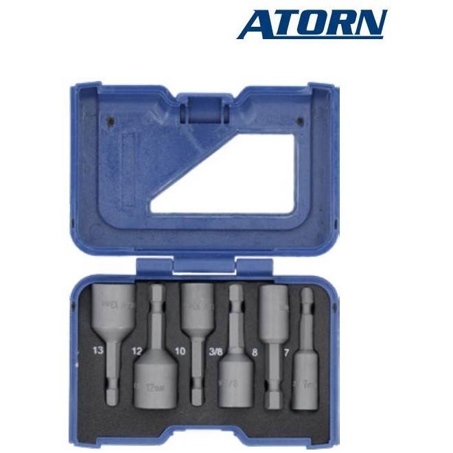 Bit 1/4" 6-hran sada 6 ks  ATORN