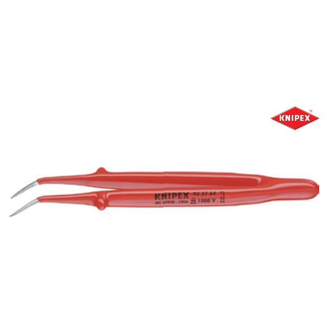 Pinzeta 150 mm presná jemný zahnutý hrot A2/occeľ VDE KNIPEX 92 37 64